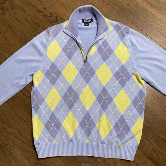 Brooks Brothers Other - Brooks brothers Argyle 1/4 Zip Cotton Sweater